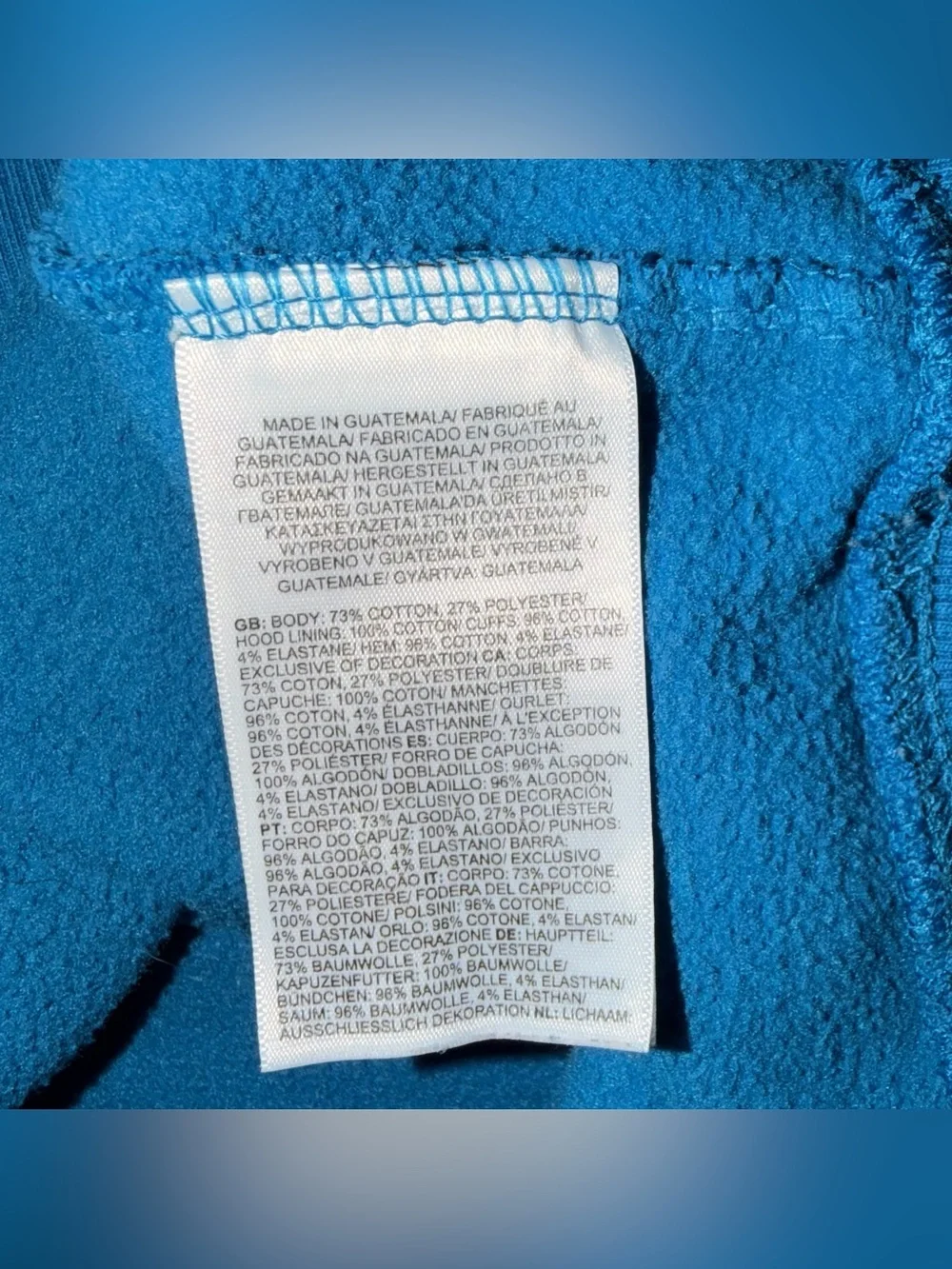 The North Face Men's Blue Men’s Pullover Hoodie Long Sleeve Size XL